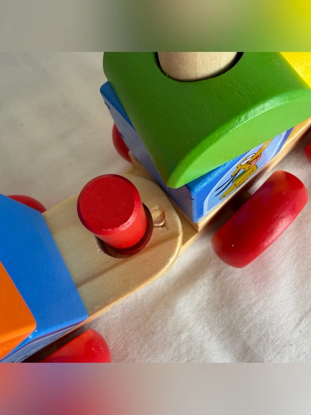 Melissa & Doug Disney Mickey Mouse and Friends Wooden Stacking Train